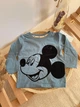 Кофта хлопковые для мальчиков Primark 80 см с Микки Маусом синяя - изображение 1