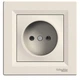 Розетка Schneider Electric Asfora без заземления кремовая EPH3000123 - изображение 1