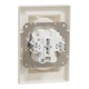 Розетка Schneider Electric Asfora без заземления двойная кремовая EPH9700123 - изображение 3