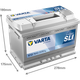 Автомобильный аккумулятор Varta Blue Dynamic 74А (+/-) E12 (680EN) (574013068) - изображение 2