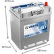 Автомобильный аккумулятор Varta Blue Dynamic 40А Ев Тонкая клема (-/+) ASIA A13 (330EN) (540125033) - изображение 2