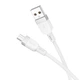 Кабель HOCO X109 Energy silicone charging data cable USB to Micto-USB 1m 2.4A White (6942007636230) - зображення 2