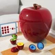 Развивающая игра Монтессори Сортер Яблочко 2в1: формы и цифры (24 шт.) с карточками - изображение 2