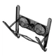 Підставка для ноутбука та MacBook Hoco DH17 Brilliant heat dissipation folding notebook stand Balck - изображение 3