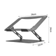 Підставка для ноутбука та MacBook Wiwu ZM-901 Desktop Foldable Silver - изображение 3
