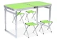 Раскладной стол чемодан Усиленный для пикника со стульями Folding Table Зеленый - изображение 1