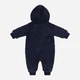 Детский теплый махровый человечек для новорожденных Levi`s 573603081 62 см Синий (1159841071) - изображение 2