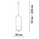 Подвесной светильник Friendlylight Hoop B Black FL3025 - зображення 3