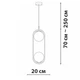 Подвесной светильник Friendlylight Hoop C Black FL3027 - зображення 3