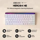 Игровая Клавиатура AULA HERO 84 HE White Contour Магнитные свитчи. Проволочное 8000Hz/s. RGB Подсветка, Switch 0.1mm. - изображение 5