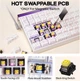Игровая Клавиатура AULA HERO 84 HE White Contour Магнитные свитчи. Проволочное 8000Hz/s. RGB Подсветка, Switch 0.1mm. - изображение 6