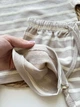 Костюм детский летний H&M 86 см молочного цвета в полоску футболка и шорты - изображение 3