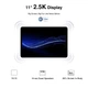 Планшет 11" 2K Doogee T30 Pro 8+7/256Gb 4G 2-SIM 8 ядер Android 13 8580 mAh Чорний Б/В - зображення 4