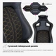 Геймерське крісло Cyberlux Hermes Fabric Black Gold (арт. GM-403 B) - зображення 8