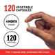 Force Factor селен 200 мкг 120 рослинних капсул L-селенометионин Selenomethionine - зображення 4