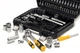 Набір торцевих насадок MASTERTOOL CrV 1/4" і 1/2" тріскачка 72Т 108 шт кейс 78-5108 - зображення 2