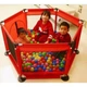 Детский манеж IMBABY 6 секций многоцветный 125х110 см для детей от 6 месяцев - изображение 2
