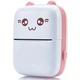 Портативный мини принтер Термопринтер карманный детский Mini Printer Bluetooth FunPrint 1000 мАч Розовый +1 рулон - изображение 1