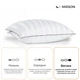 Подушка пуховая MirSon Extra Premium Royal №3051 90% белый пух Premium / 10% перо 60х60 см Высокая (2200000007100) - изображение 3