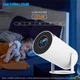 Проектор H96 MAX HY300A LED, LCD, HD (1280x720), 100AL, 16:9, Android 9, HDMI, WiFi, Bluetooth, Білий - зображення 6