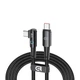 Дата кабель USB-C to USB-C 1.2m 90-degree 100W black Armorstandart (ARM75870) - изображение 1