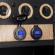 Врезная USB розетка в авто с вольтметром QC 3.0 USB + PD Type-C 12В-24В, зеленая - изображение 2