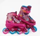 Комплект роликов с защитой SC-300 М Best Roller колеса PU светящиеся. Pink (размер 35-38) (170003) - изображение 2