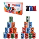 Игра метание по банкам ToyCloud Tin Can 10 жестяных мишеней з цифрами и эмоциями, 3 мешочка WT6635 - изображение 1