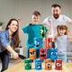 Игра метание по банкам ToyCloud Tin Can 10 жестяных мишеней з цифрами и эмоциями, 3 мешочка WT6635 - изображение 8