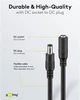 Кабель живлення-подовжувач Goobay Jack DC M/F 1.5m 5.5x2.5mm AWG20 140W 5A Cu чорний(75.07.6672) - изображение 4