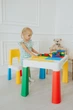 Комплект дитячий стіл зі стільцем POPPET Колор Йеллоу 5 в 1 + подушка на стілець та набір фломастерів (PP-002Y-G) - зображення 10