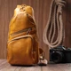 Яркая женская слинг сумка через плечо из экокожи Vintage 22753 Желтый - изображение 9
