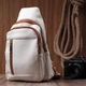 Слинг сумка для женщин из экокожи Vintage 22746 Белый - изображение 7