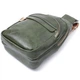 Сумка компактного размера с одной лямкой через плечо из гладкой экокожи Vintage 22771 Зеленый - изображение 5