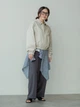 Куртка демисезонная короткая женская Uniqlo 731297308 2XL Светло-бежевая ( 1159839842) - изображение 8