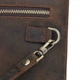 Красивая барсетка мужская в коже Crazy horse Vintage коричневая с молнией и съемным ремешком на запястье 59375 - изображение 11