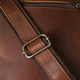 Мужская кожаная деловая сумка-портфель Vintage коричневая натуральная кожа с ручкой и ремнем 51528 - изображение 4