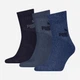 Набор женских носков высоких хлопковых Puma Elements Unisex Short Crew Sock 3P 94711104 35-38 3 пары Denim Blue (8720245957601) - изображение 1