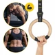 Гимнастические кольца 4FIZJO деревянные, регулируемые Black/Yellow (P-5905973402729) - изображение 7