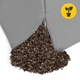 Подушка для йоги и медитации 4FIZJO Zafu полукруглая 40 x 30 x 12 см Grey (P-5907739315502) - изображение 2