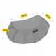 Подушка для йоги и медитации 4FIZJO Zafu полукруглая 40 x 30 x 12 см Grey (P-5907739315502) - изображение 6