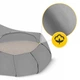 Подушка для йоги и медитации 4FIZJO Zafu полукруглая 40 x 30 x 12 см Grey (P-5907739315502) - изображение 5