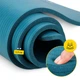Коврик (мат) спортивный 4FIZJO NBR 190 x 100 x 1.5 см для йоги и фитнеса Sea Green (P-5905973407137) - изображение 2