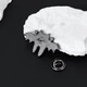 Брошь-значок BROCHE бижутерия Медицина Зуб Летучая мышь белая BRGV115039 - изображение 5