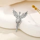 Брошь-значок BROCHE бижутерия Медицина Кадуцей с крыльями серебристая BRGV115042 - изображение 5
