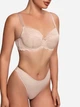 Бюстгальтер с косточками кружевной Glora GL Semi Soft 130523 85C Бежевый (4753113060701) - изображение 3