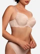 Бюстгальтер с косточками кружевной Glora GL Semi Soft 130523 85C Бежевый (4753113060701) - изображение 4