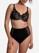 Бюстгальтер с косточками кружевной Glora GL Soft 162469 90D Черный (4753116260351) - изображение 3