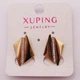 Сережки медичний сплав Xuping 22х12 мм 19683 - зображення 2