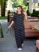 Жіночий трикотажний прогулянковий костюм (блуза + брюки) Uaclothes 48-50 Чорний (like34301-147091371) - изображение 1